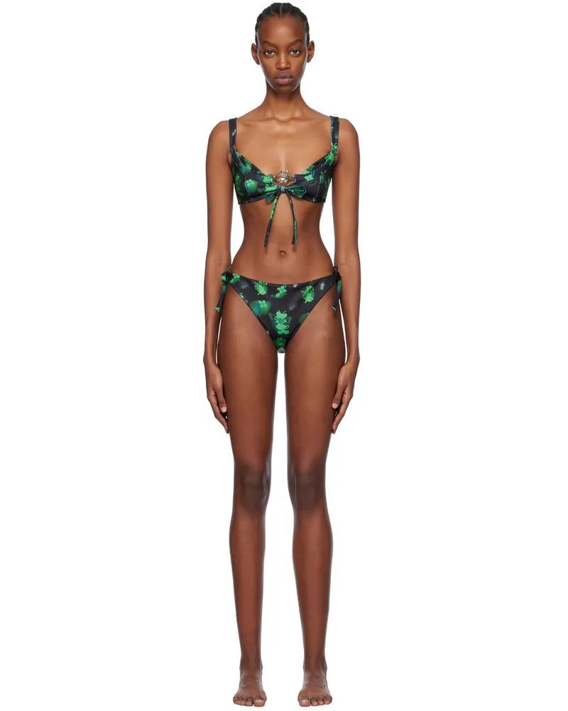 CHOPOVA LOWENA Green Suski Bikini Black