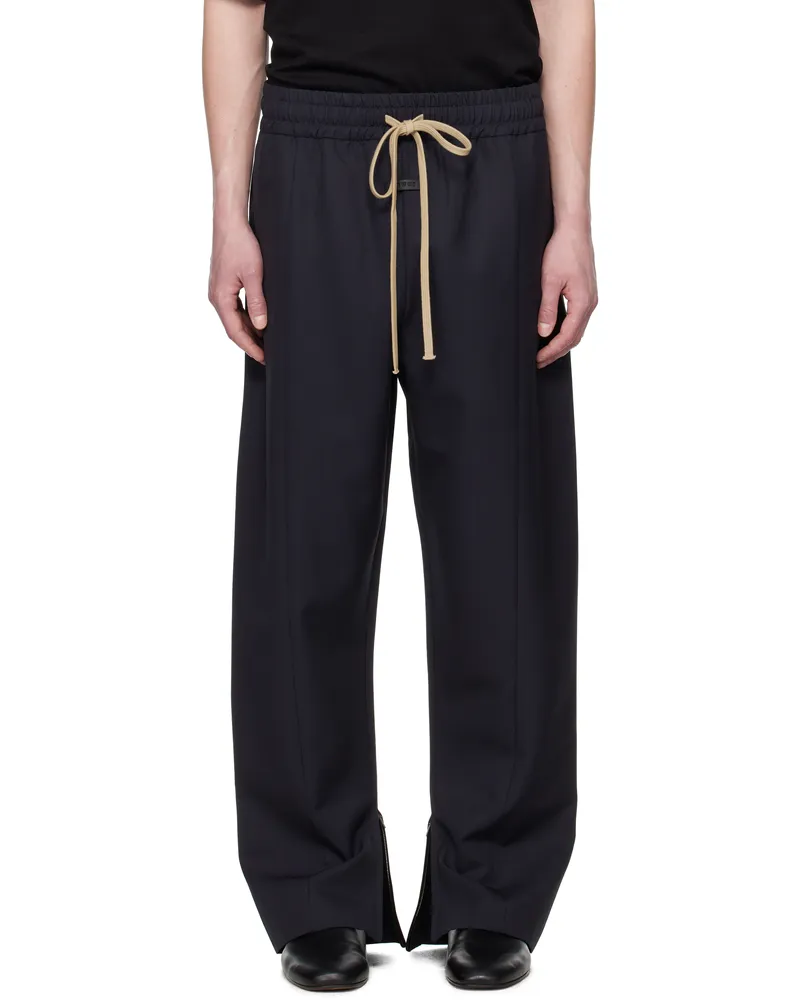 Fear of God Navy Wool Center Seam Sweatpants Navy
