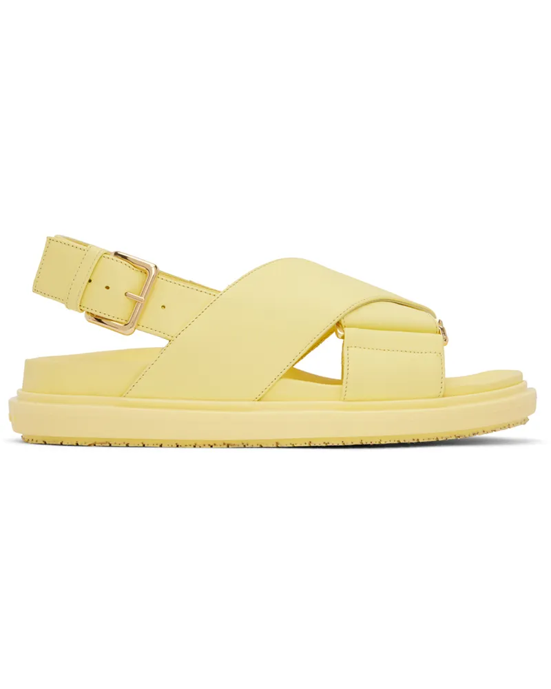 Marni Yellow Fussbett Sandals 00y33