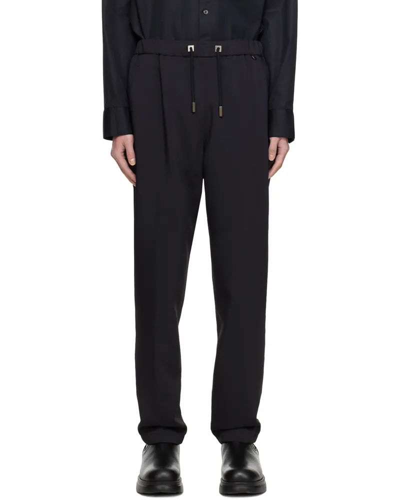 Wooyoungmi Black Drawstring Sweatpants 949b