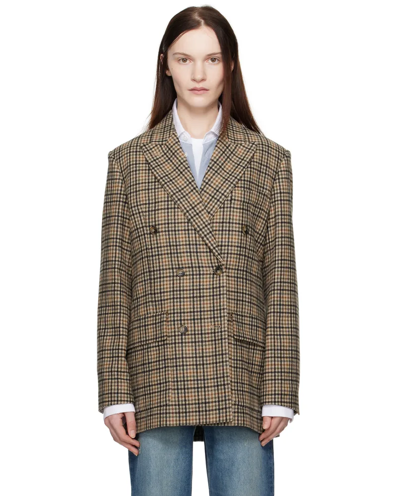 A.P.C. Beige Anastasia Barbieri Edition Valentina Blazer Baa