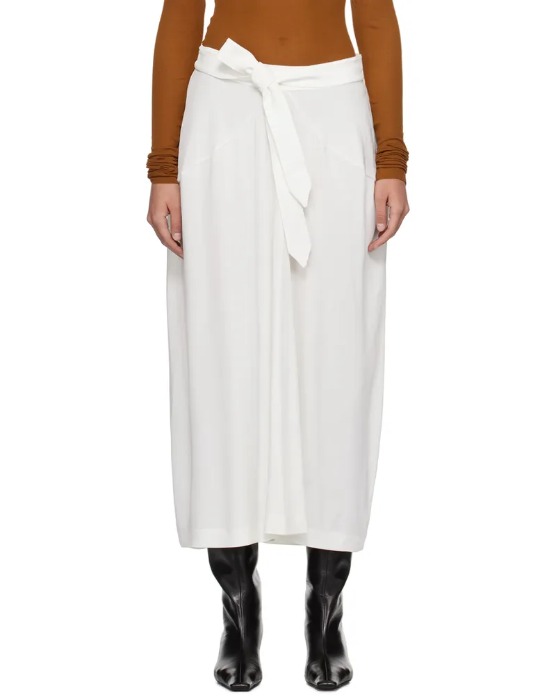 BITE Studios White Strap Maxi Skirt Off