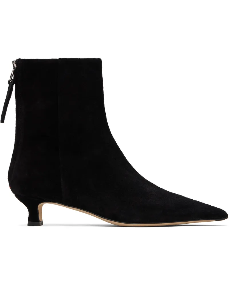aeyde Black Zoe Suede Boots Black
