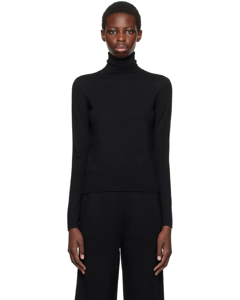 Max Mara Black Veloce Turtleneck 011