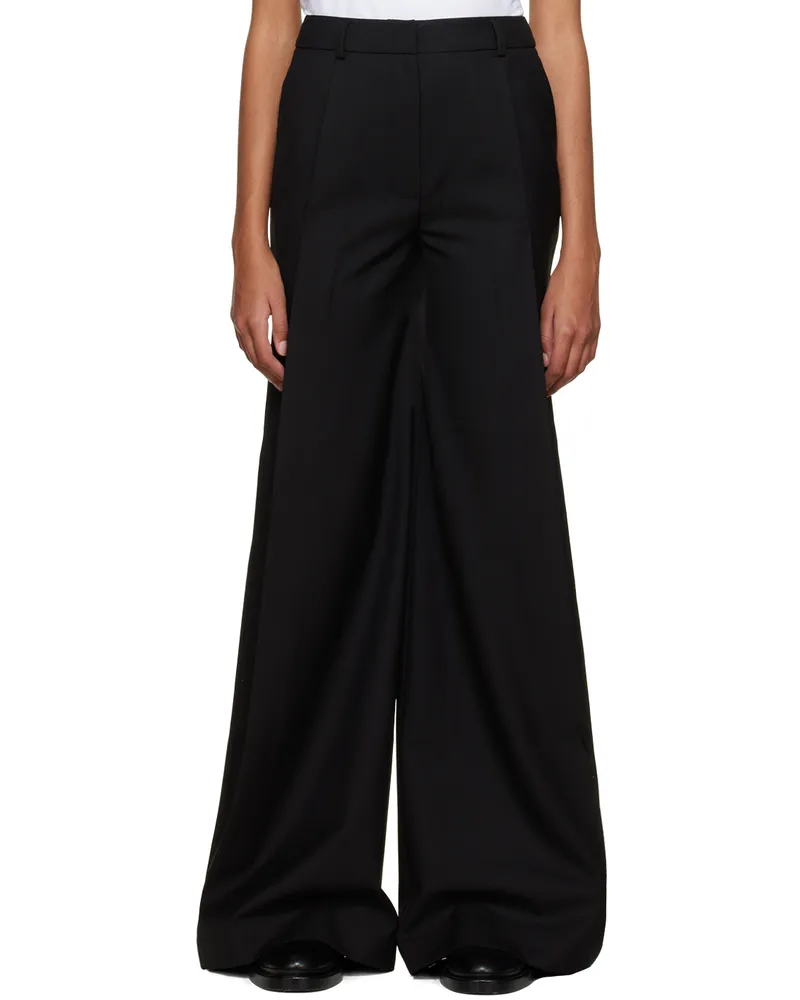 Olēnich Black Flared Trousers Black