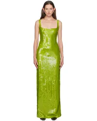 16ARLINGTON Green Electra Maxi Dress Tiglio