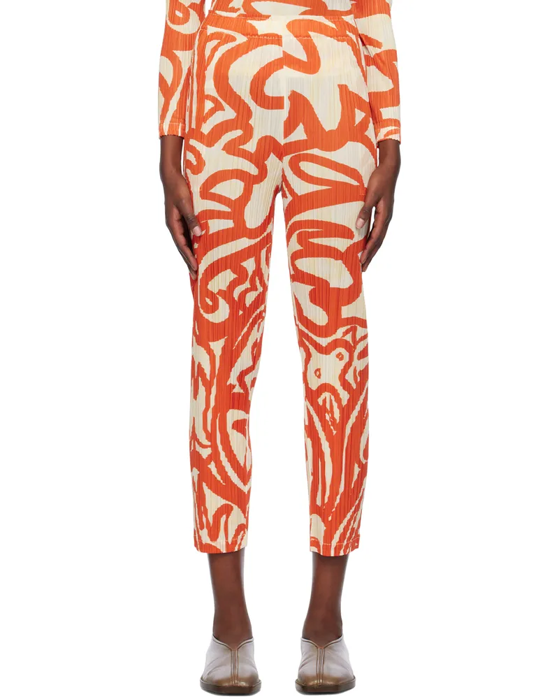 Issey Miyake Red Seeker Trousers 24