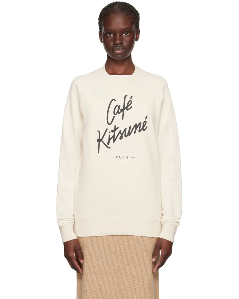 Kitsuné Off-White 'Café Kitsuné' Sweatshirt Latte