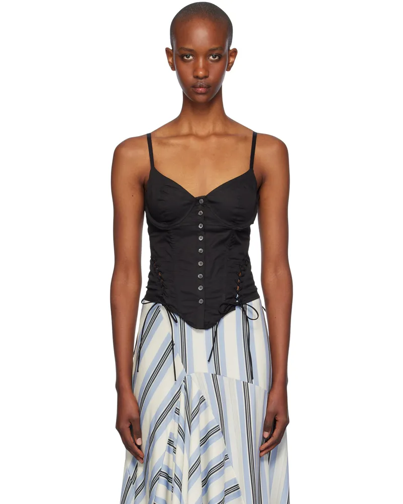 Miaou Black Christina Corset Top Black