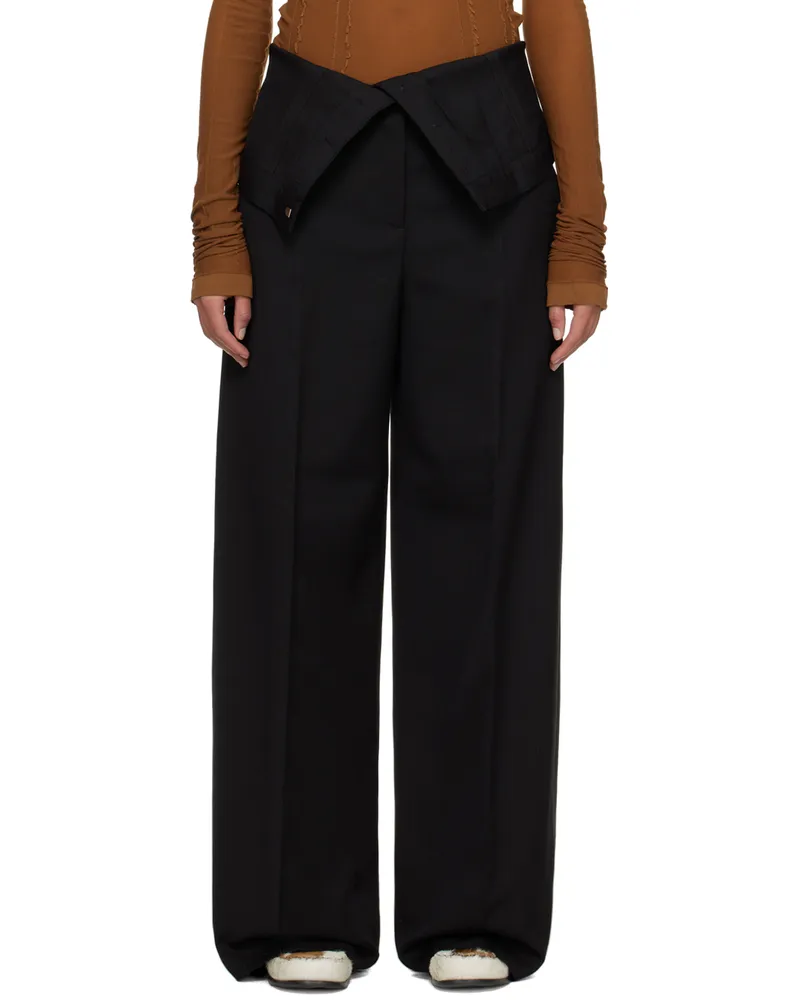 Acne Studios Black Tailored Trousers 900