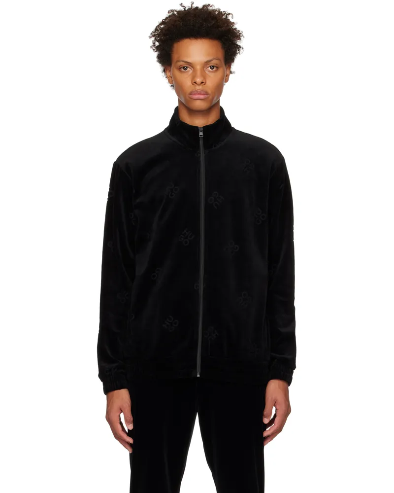 HUGO BOSS Black Relaxed-Fit Sweatshirt Black