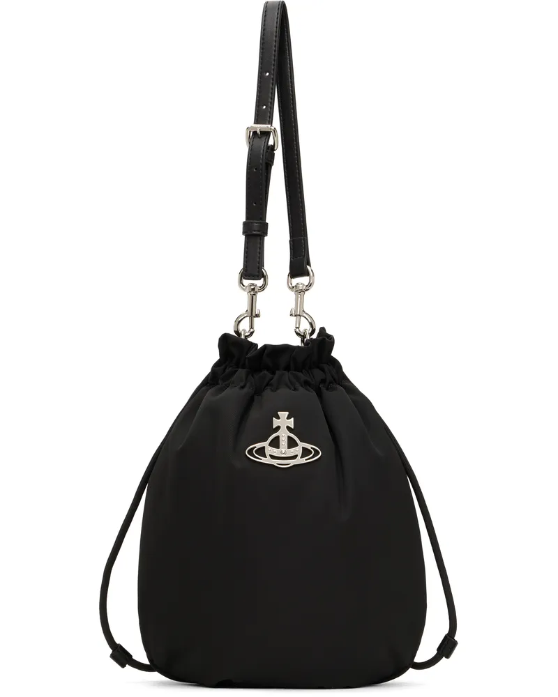 Vivienne Westwood Black Drawstring Pouch Set Bag Aw24-n401