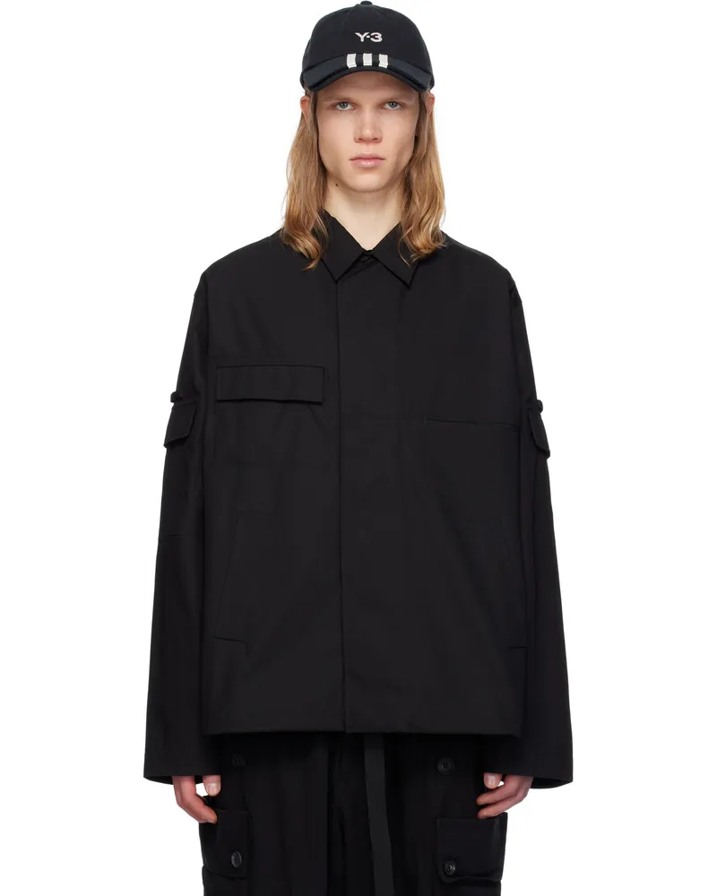 Y-3 Black Field Mid Jacket Black