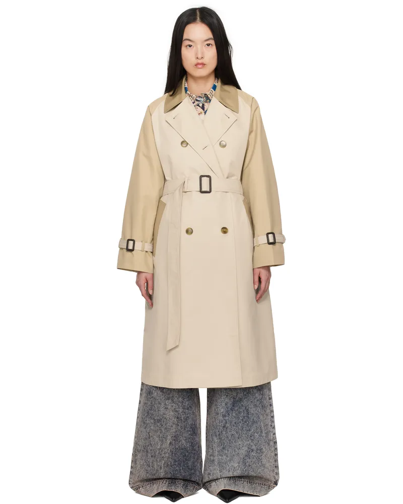 Max Mara Beige Canasta Reversible Trench Coat 025