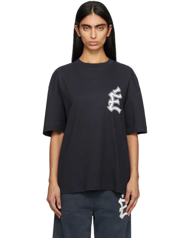 Études Studio Navy 'The City' Relax T-shirt Navy