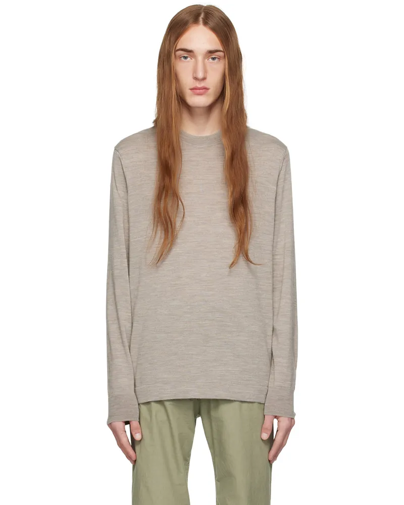 Norse Projects Beige Teis Tech Sweater Sand