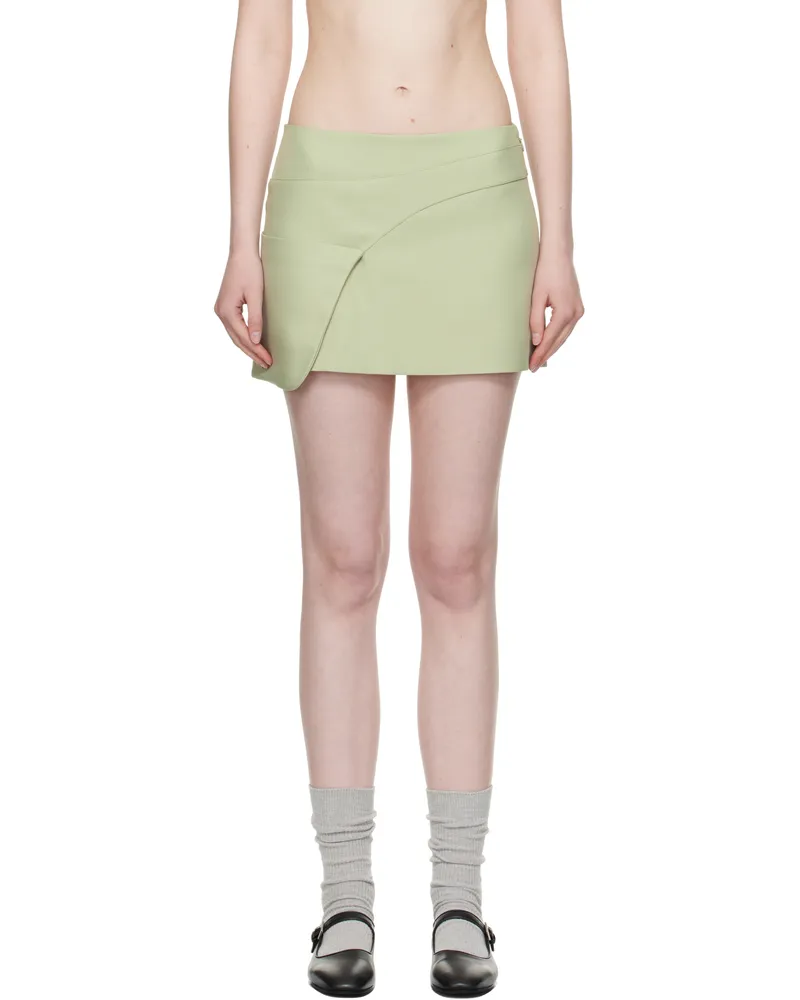 Sandy Liang Green Sabine Miniskirt Sage