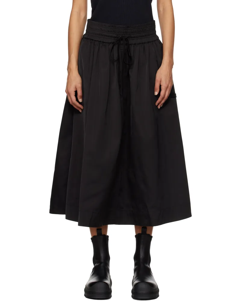 Soulland Black Meir Midi Skirt Black