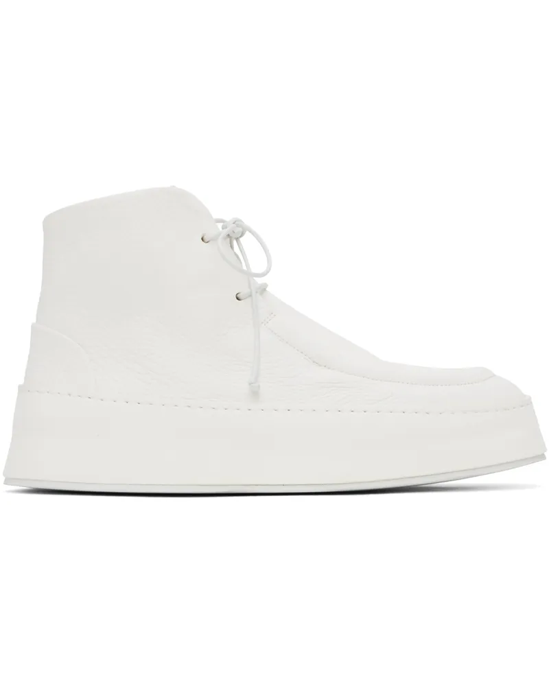 Marsèll White Cassapana Boots Bianco