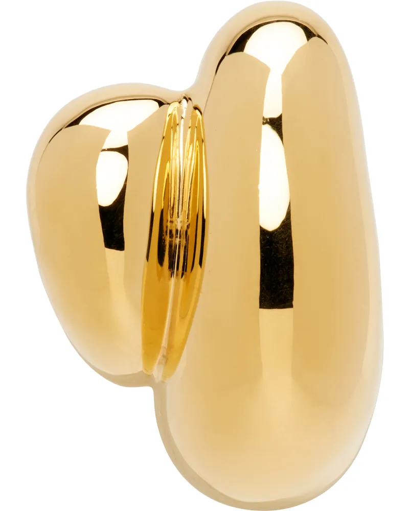 Maria Black Gold Tryvann Trail Single Earring Goldplated