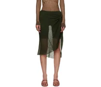 Green Wrap Miniskirt