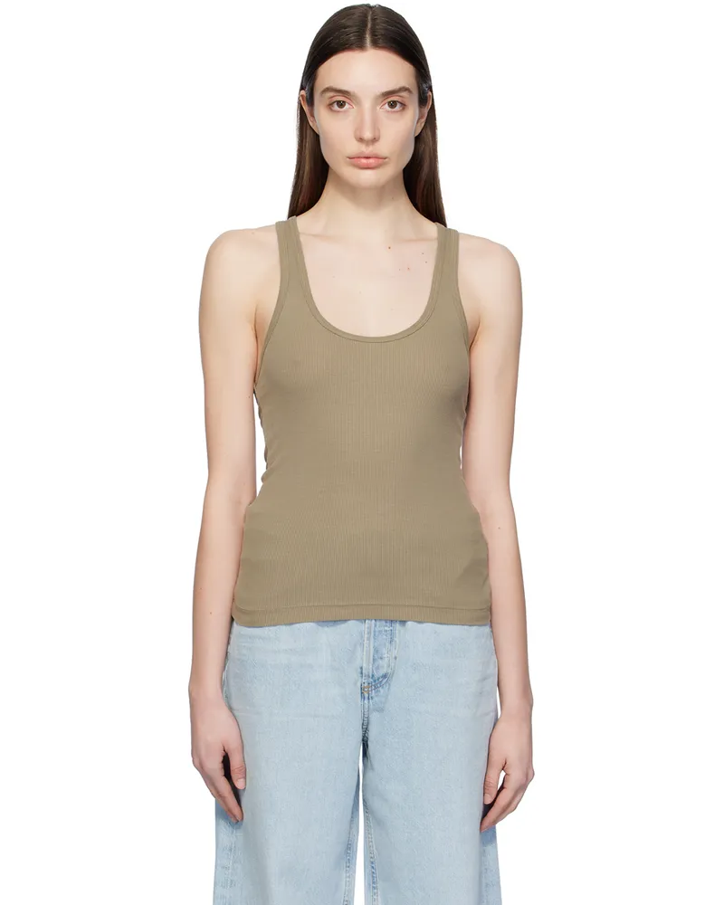 AGOLDE Taupe Bianca Tank Top Snail