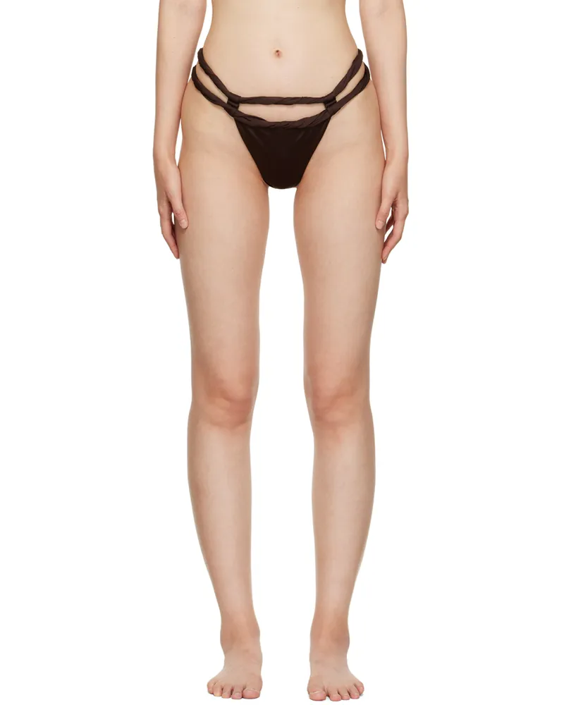 Jacquemus Brown 'Le Bas De Maillot Sofio' Bikini Bottom 850