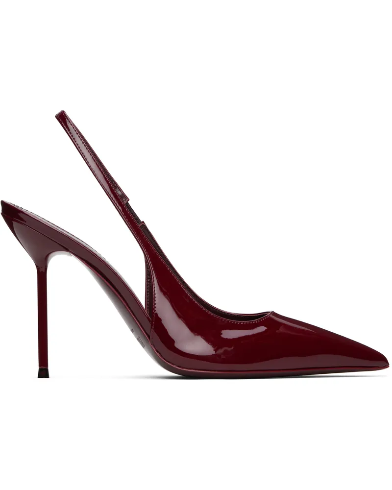 Paris Texas Burgundy Lidia Slingback Heels Rouge
