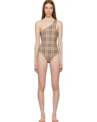 Burberry Beige Check Swimsuit Archive