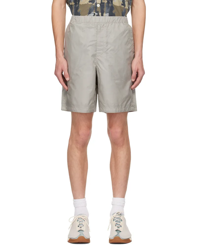 Norse Projects Gray Elasticized Shorts Lucid