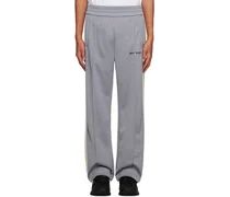 Gray Embroidered Sweatpants