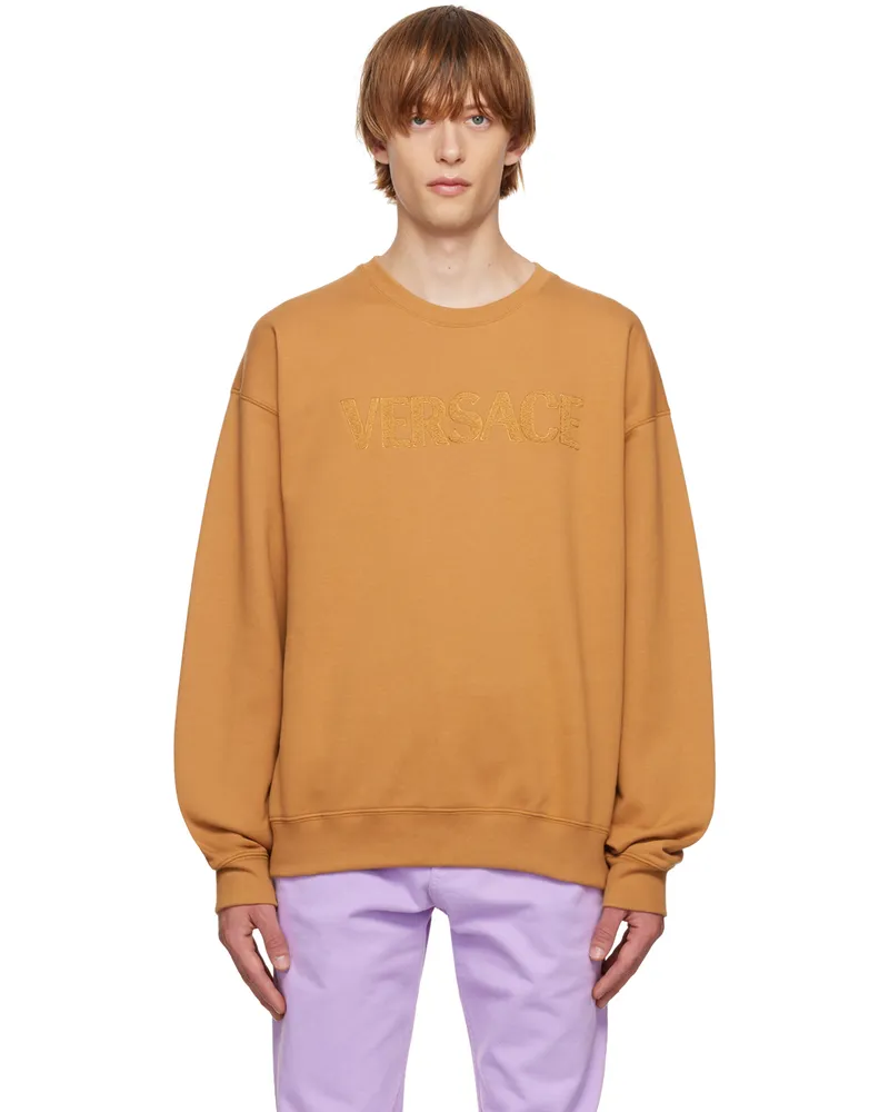 Versace Tan Appliqué Sweatshirt 1n700