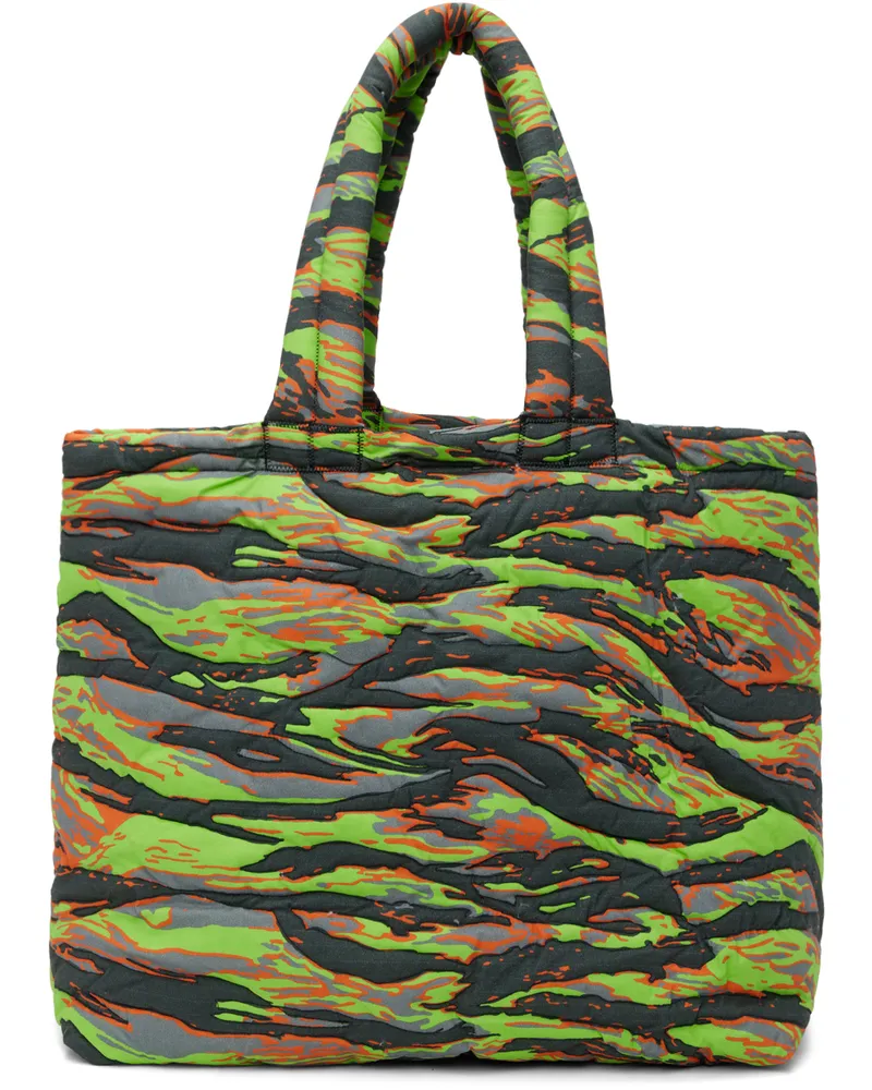 ERL Green Medium Camo Tote Erl