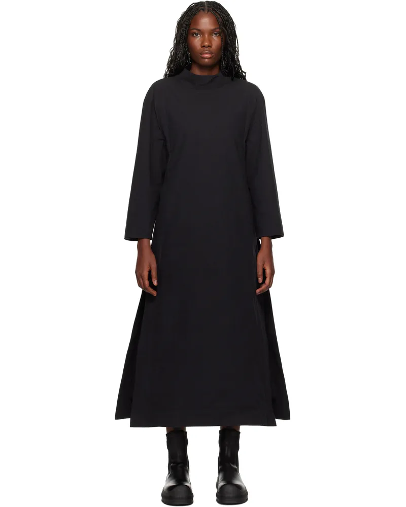 Toogood Black 'The Scuba Diver' Midi Dress Strong