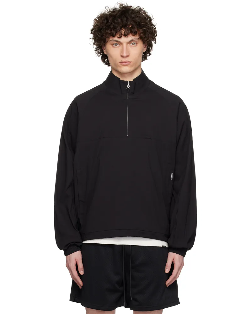 REPRESENT Black Quarter Zip Jacket Black
