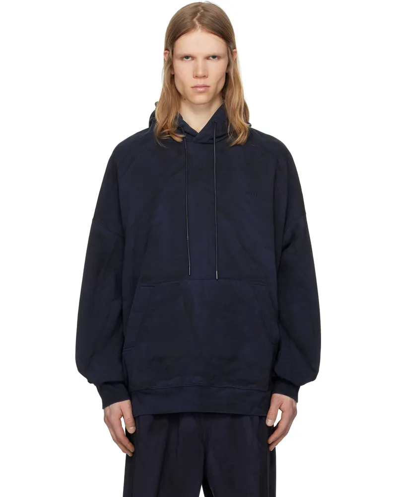 JUUN.J Navy New Dyeing Hoodie Navy