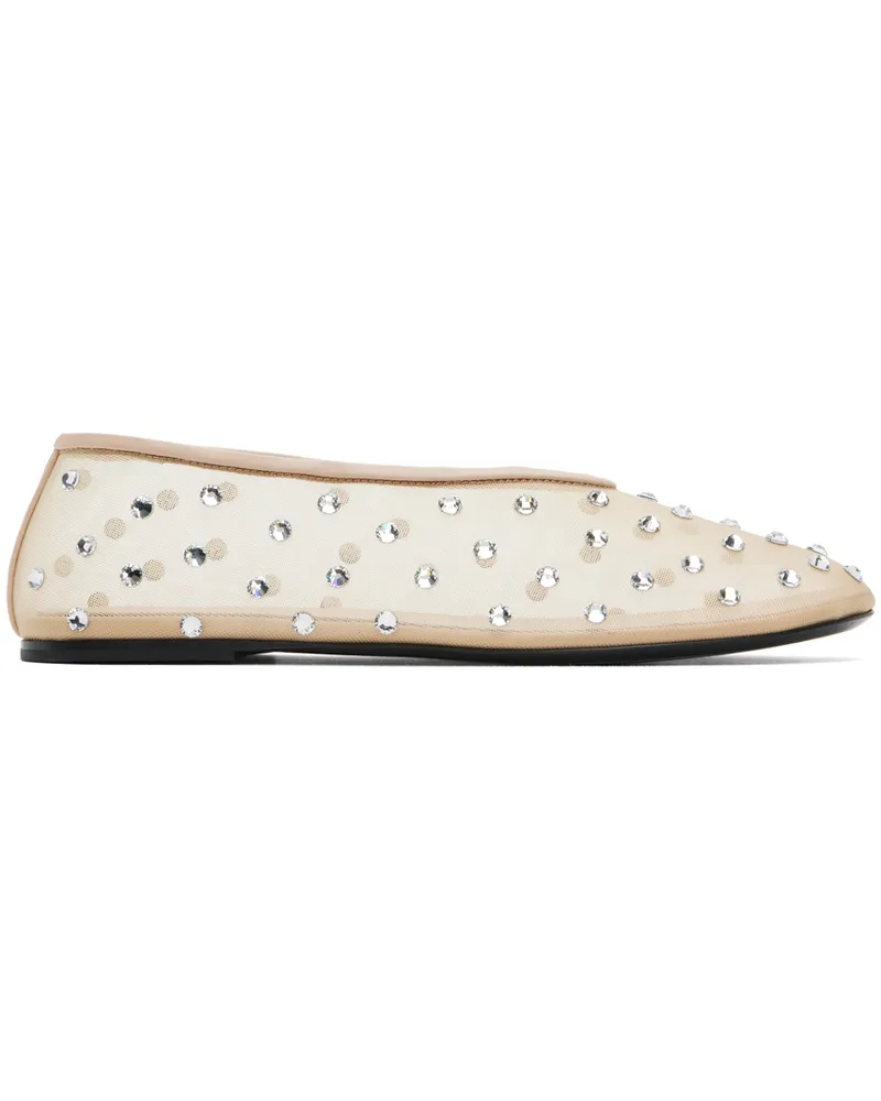 KHAITE Beige 'The Marcy' Ballerina Flats 106