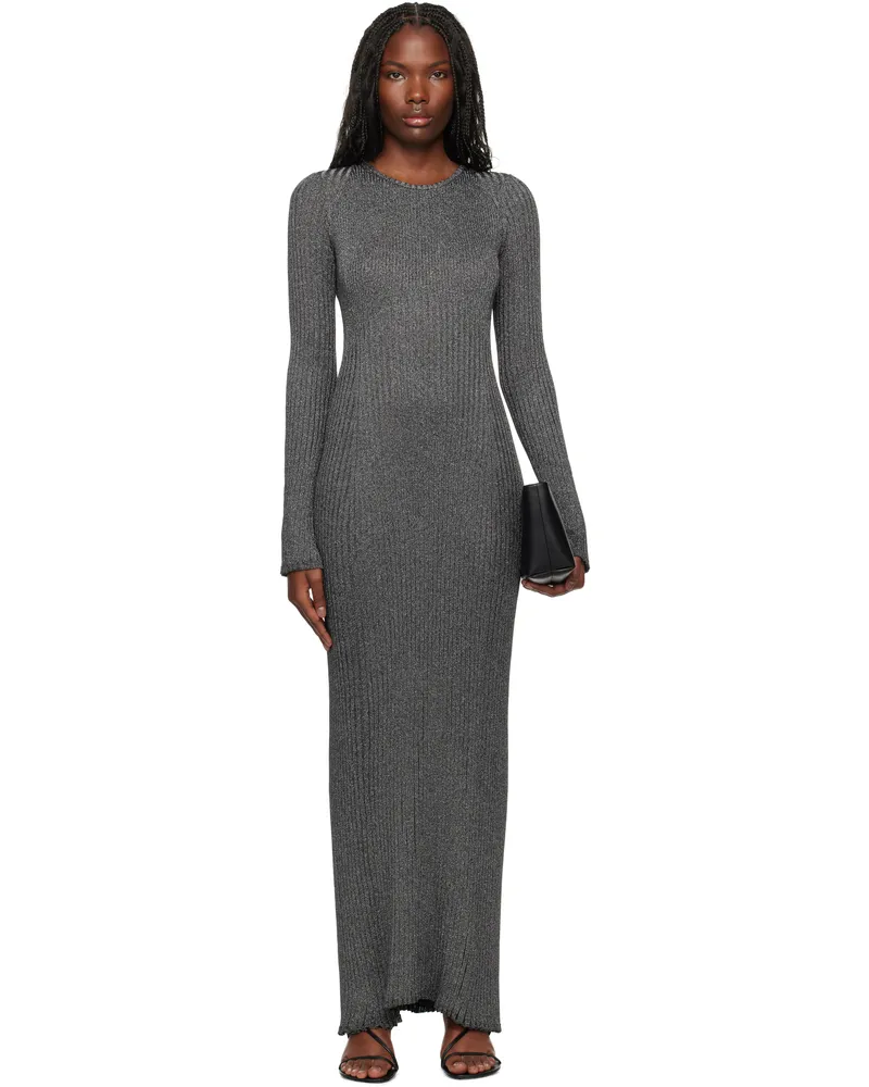 Proenza Schouler Silver Joni Maxi Dress 040