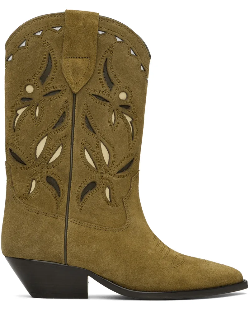 Isabel Marant Khaki Duerto Boots Takh