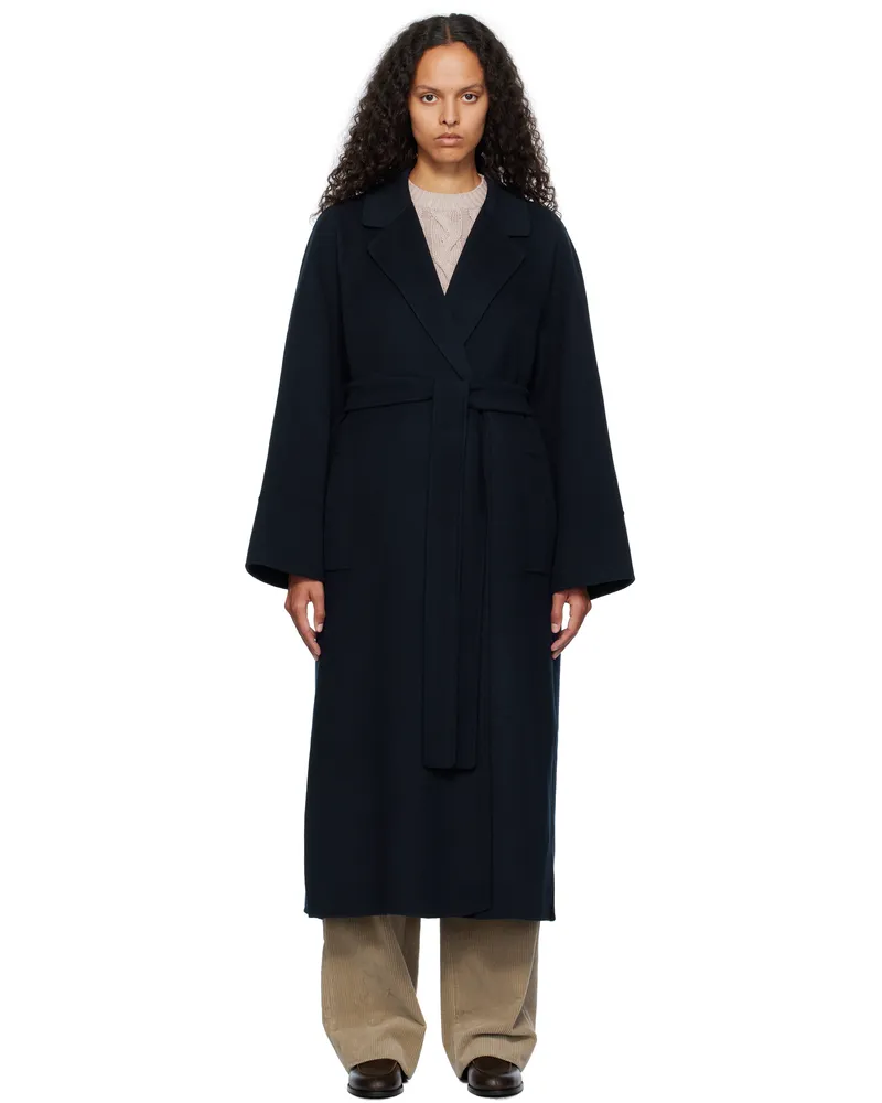 Max Mara Navy Agata Coat 012