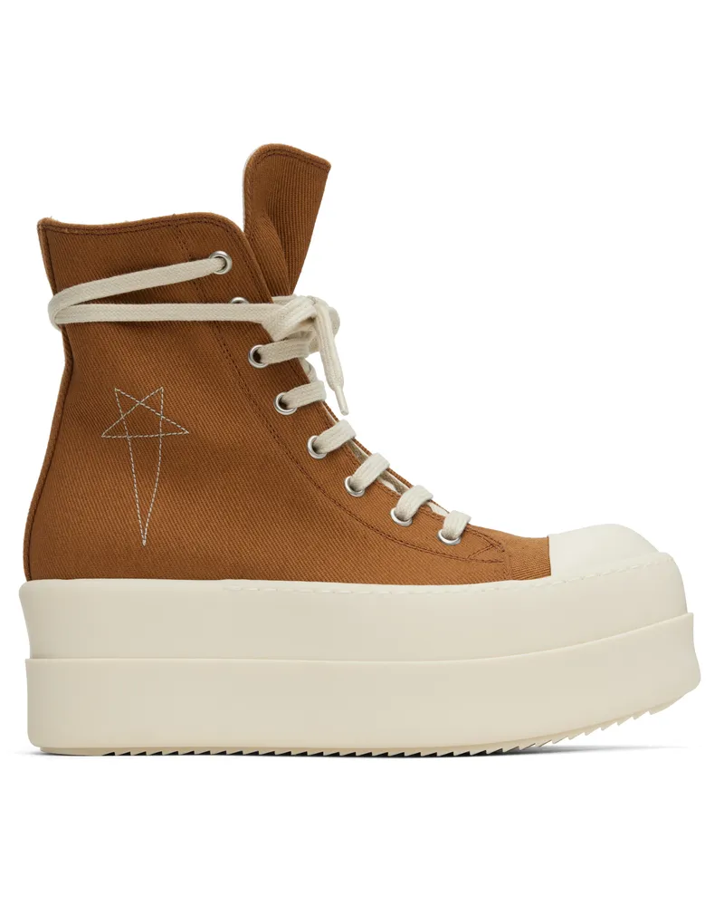 DRKSHDW by Rick Owens Orange Hollywood Double Bumper Sneaks Sneakers 153811
