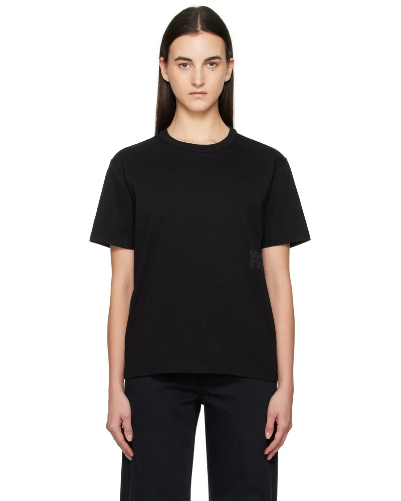 Alexander Wang Black Puff Logo T-shirt Black