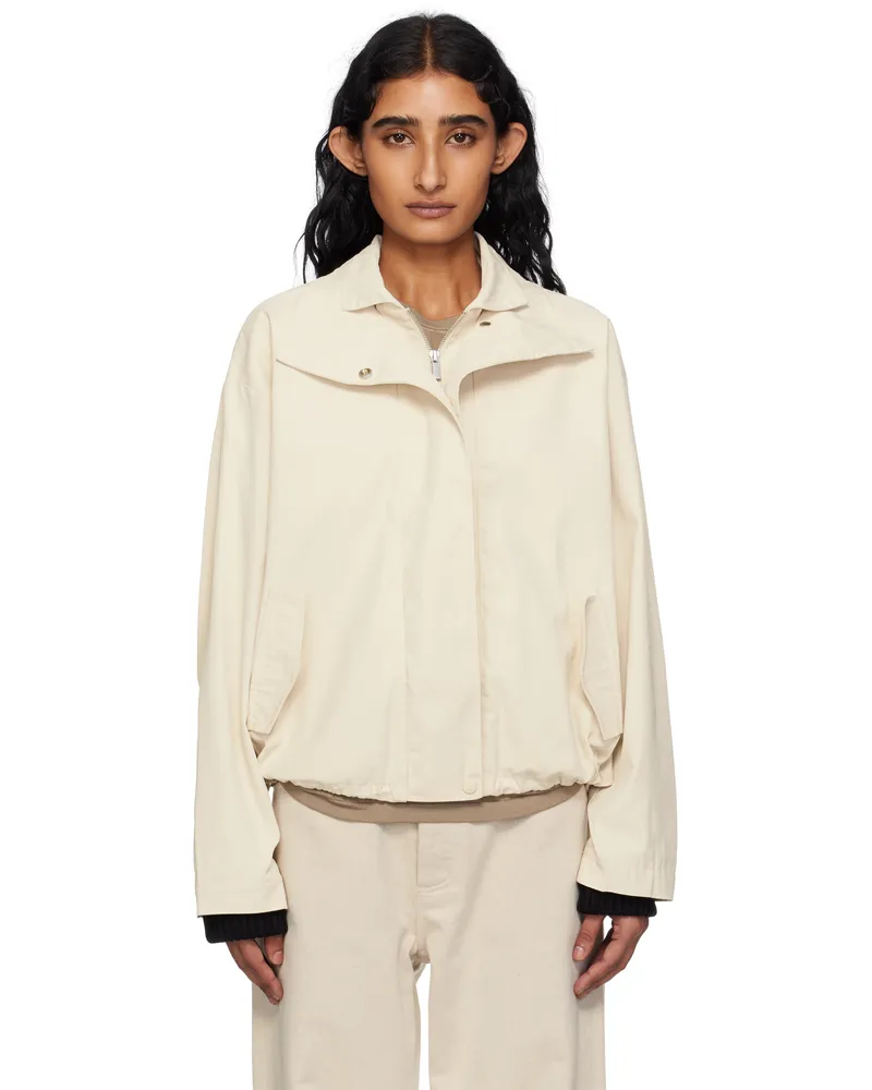 St. Agni Off-White Flight Jacket Putty