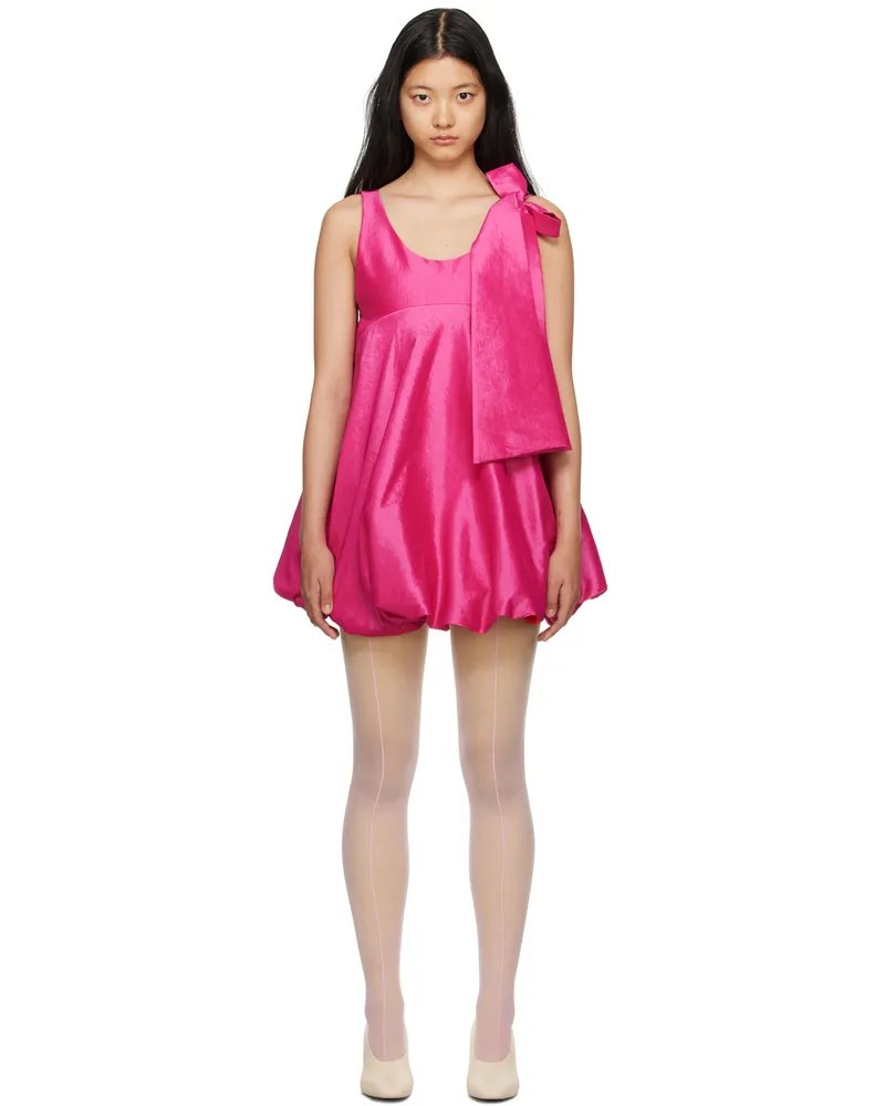 Kika Vargas Pink Sue Minidress Fuchsia
