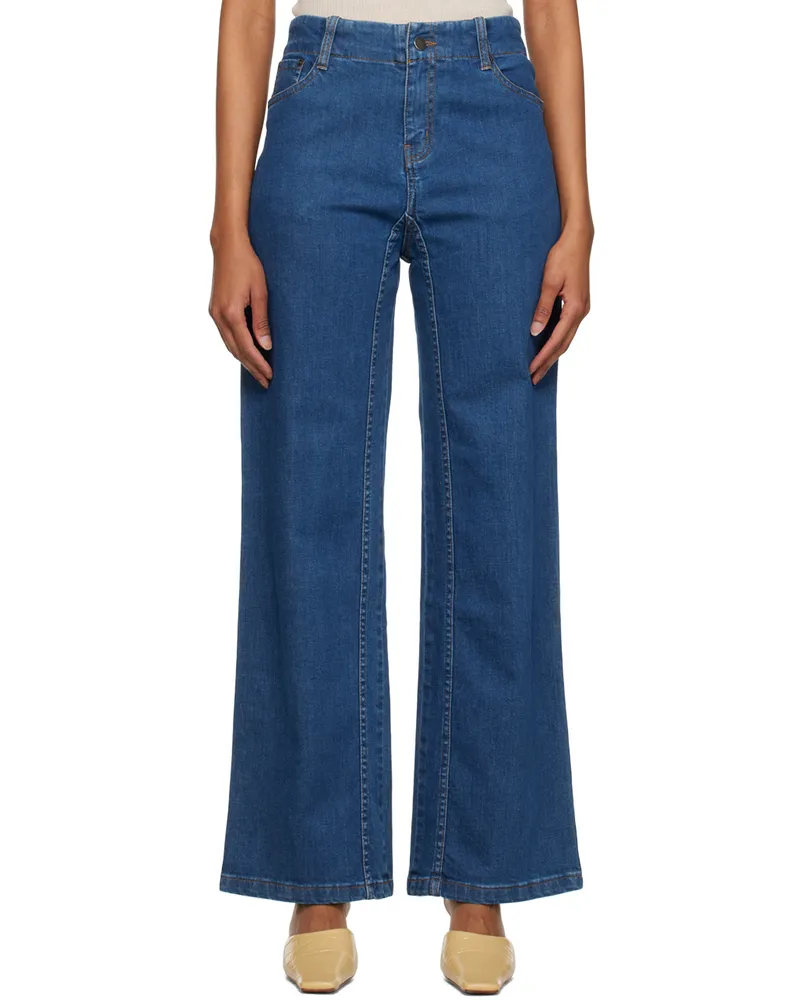 Subtle Le Nguyen Blue On-Ward Jeans Indigo