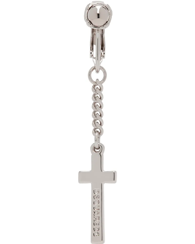 Dsquared2 Silver Jesus Single Earring F124