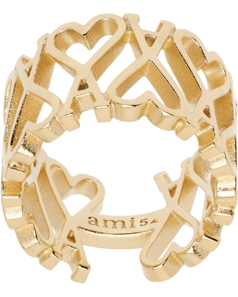 AMI Paris Gold Ami de Coeur Ring Gold
