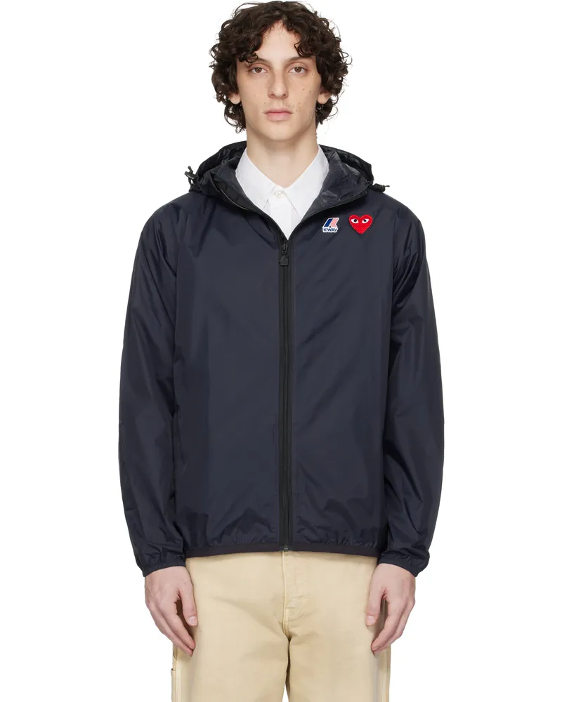 Comme des Garçons Navy K-Way Edition Full Zip Jacket 1