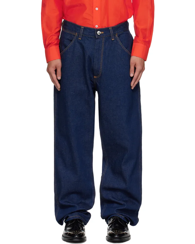 Vivienne Westwood Blue Baggy Jeans Ss25-k406