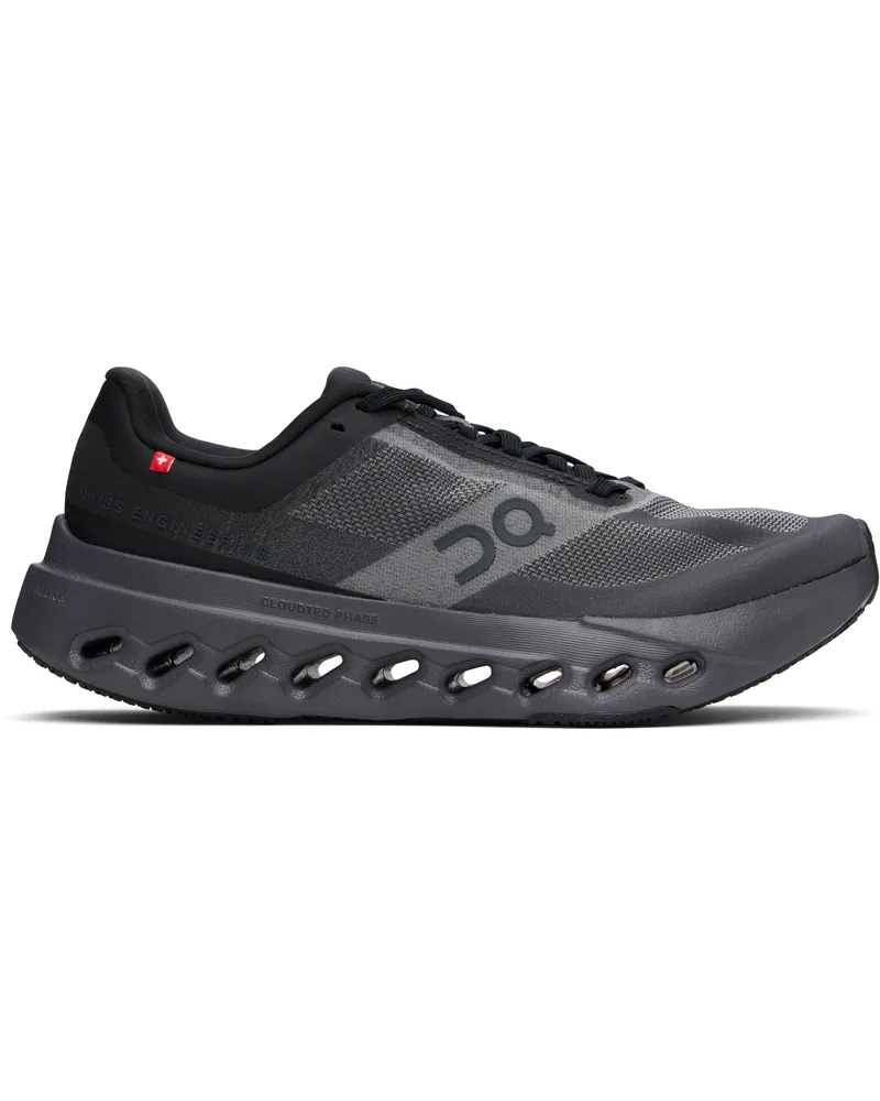 ON Black & Gray Cloudsurfer Next Sneakers Black